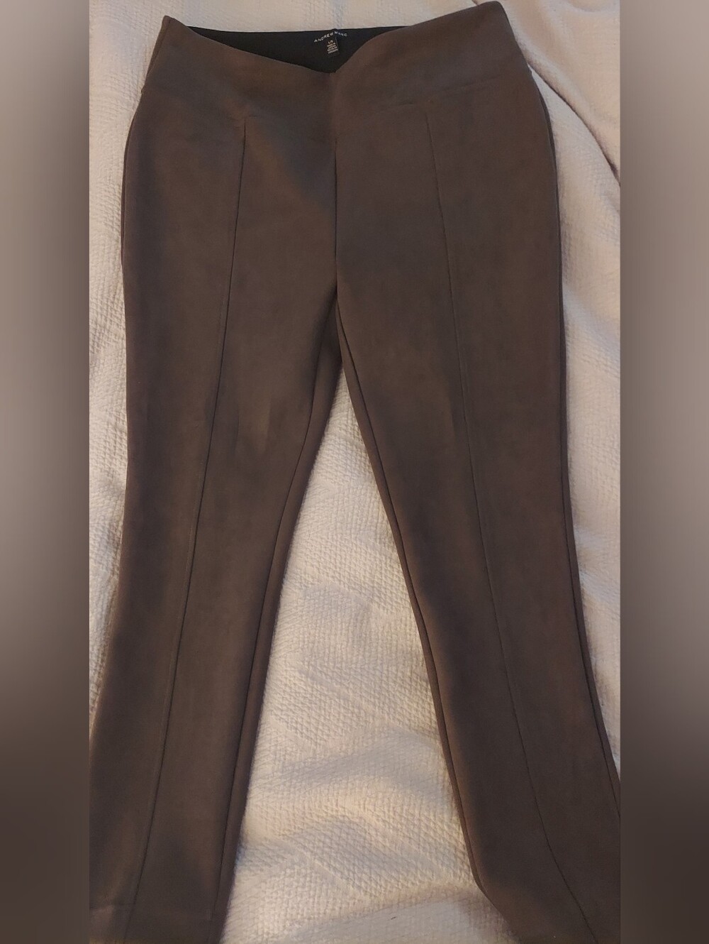 Andrew Marc Suede Pants Brown